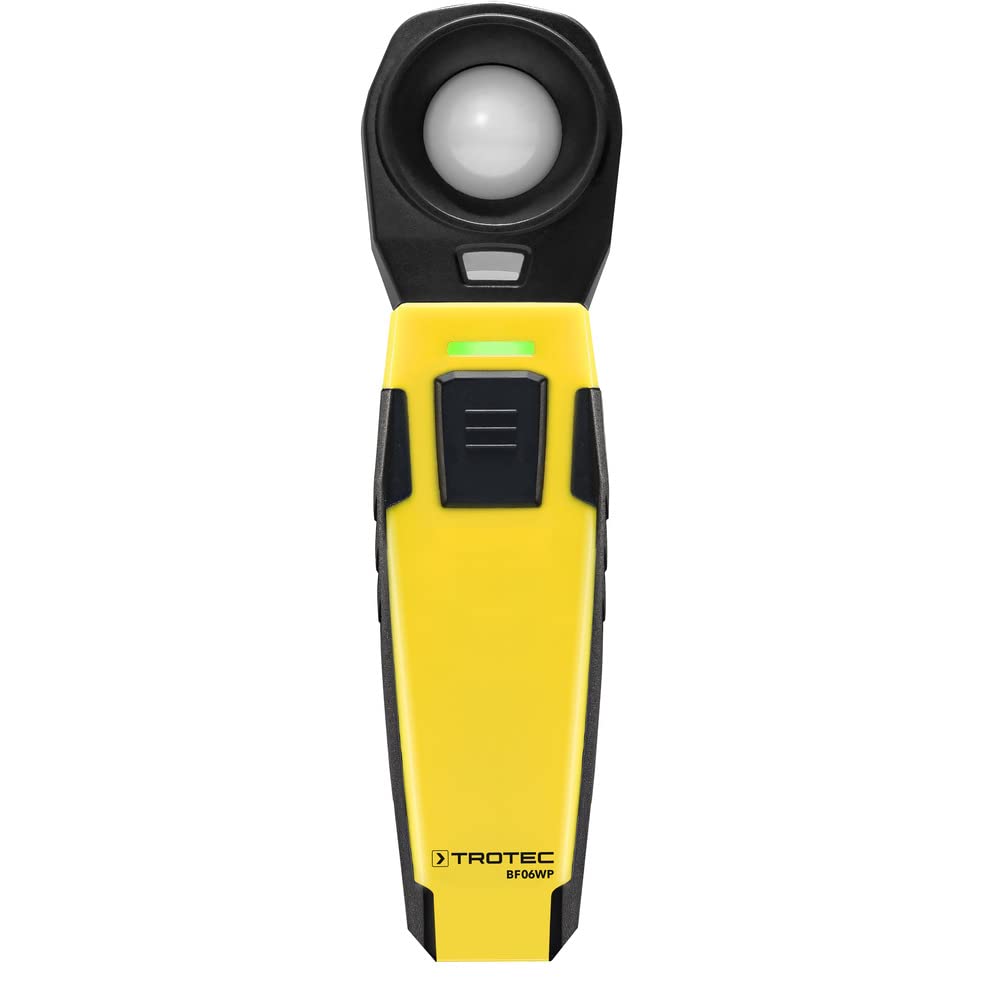 TROTEC Luxmeter BF06WP Belichtungsmesser für Fotografie Messbereich bis zu 40.000 Lux Bluetooth appS