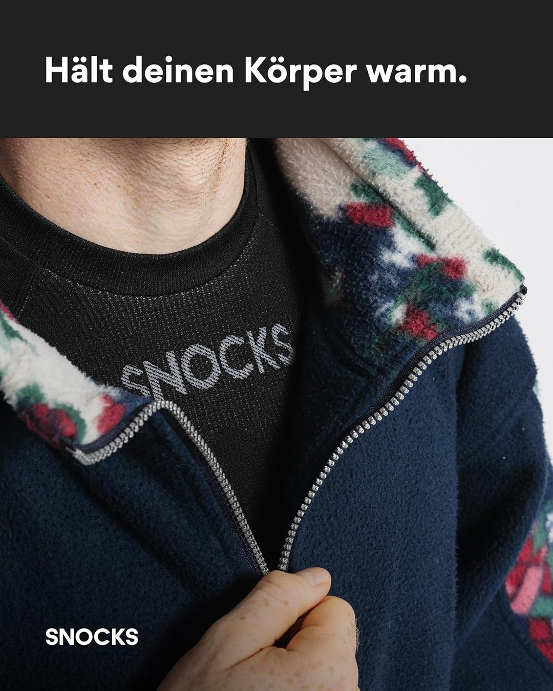 Snocks Thermounterwäsche Herren - extra warm, enganliegend, schnelltrocknend & atmungsaktiv - Gr. S-