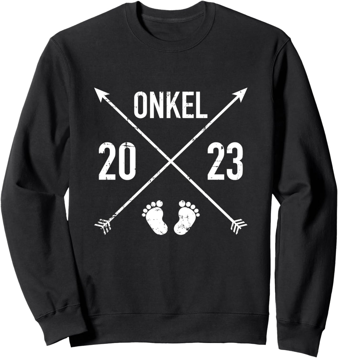 Onkel 2023 Hipster Schwangerschaft verkünden Sweatshirt