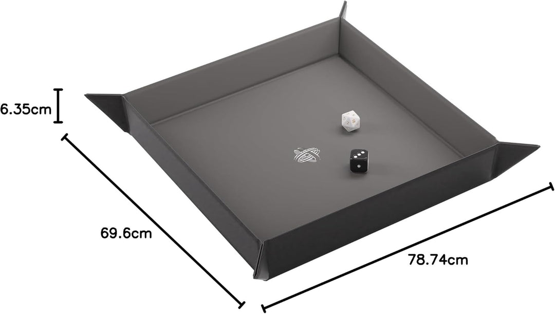 Gamegenic, Magnetic Dice Tray Square Black/Gray