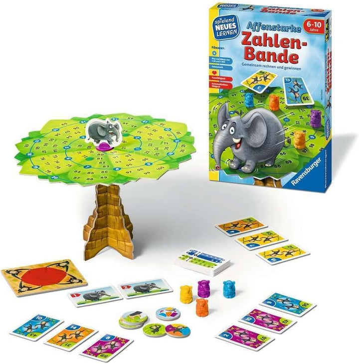 Ravensburger 24956 - Die Lese-Ratte - Spielen und Lernen für Kinder & 24973 - Affenstarke Zahlen-Ban