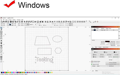 Twotrees LightBurn-Software für Laserschneider, Gravierer, G-Code-Version unterstützt XTool D1, Two