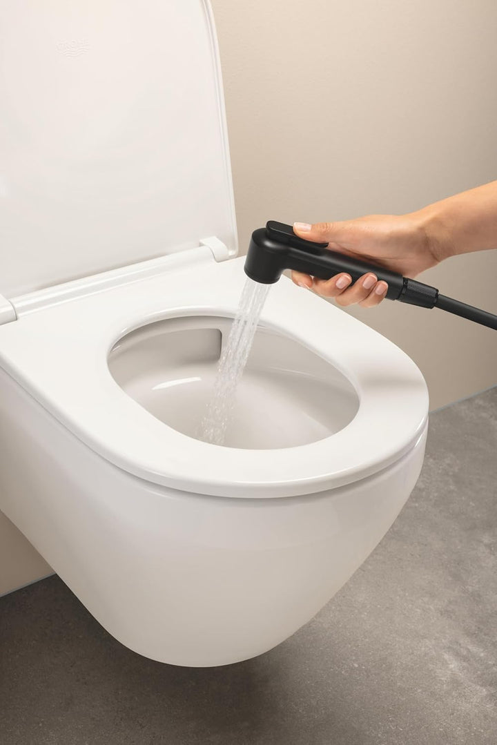 GROHE StartEdge, Waschtischarmatur mit Bidet-Duschkopf (WC Dusche für die Toilette im Bad, Handbraus