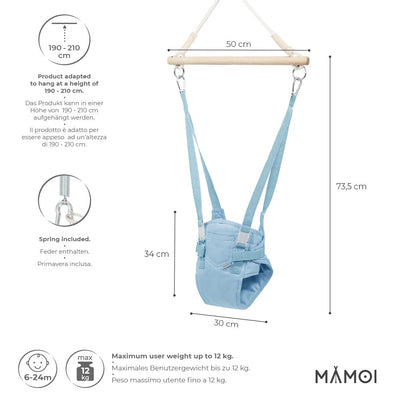 MAMOI® Türhopser Baby ab 6 Monate, Hopser Baby Jumper Bouncer, Babyschaukel für türrahmen, Schaukel