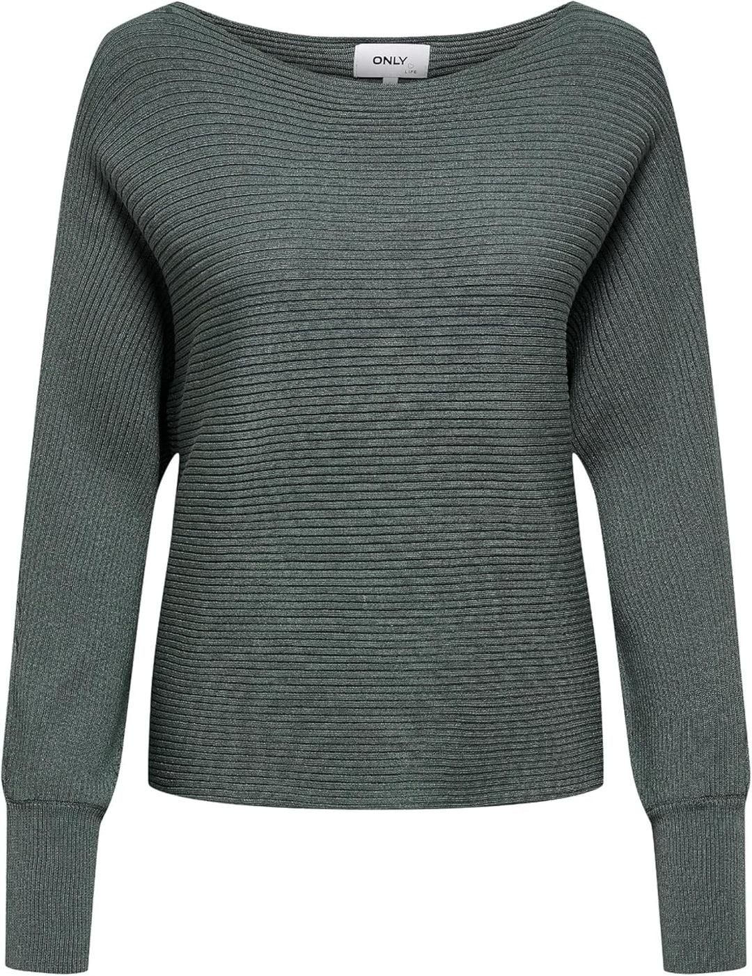 ONLY Damen Onladaline Life L/S Short Pullo KNT Noos Pullover XS Balsam Green, XS Balsam Green