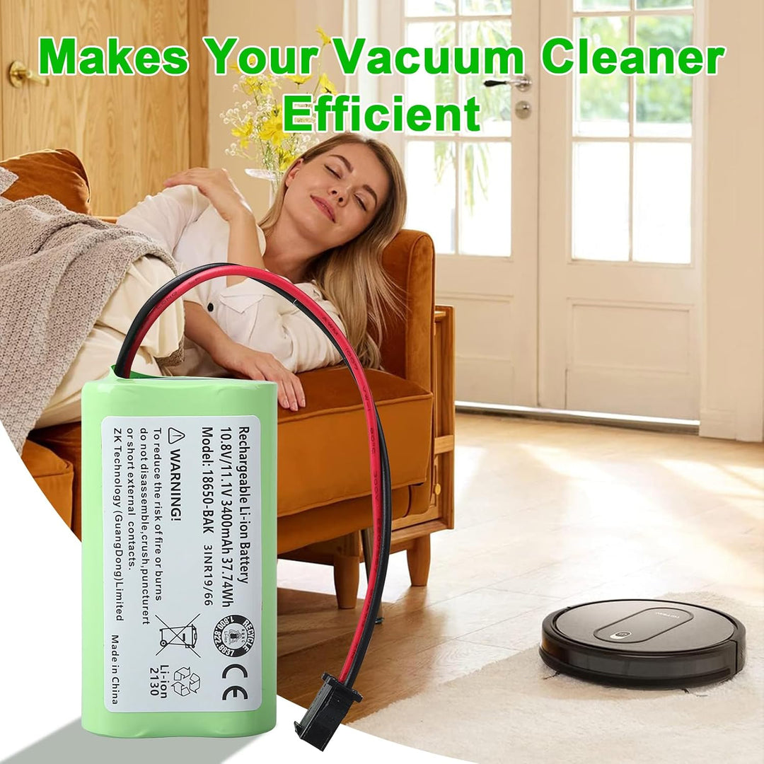 3400mAh Akku Kompatibel mit Vactidy T6 T7 T8 Vactidy LS001-02, Lefant M501, Ecovac CEN330 CEN331, Ce