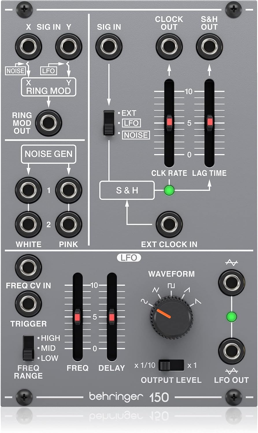 Behringer 150 RING MOD/NOISE/S&H/LFO Legendärer analoger Ringmodulator/Noise/S&H/LFO-Modul für Euror