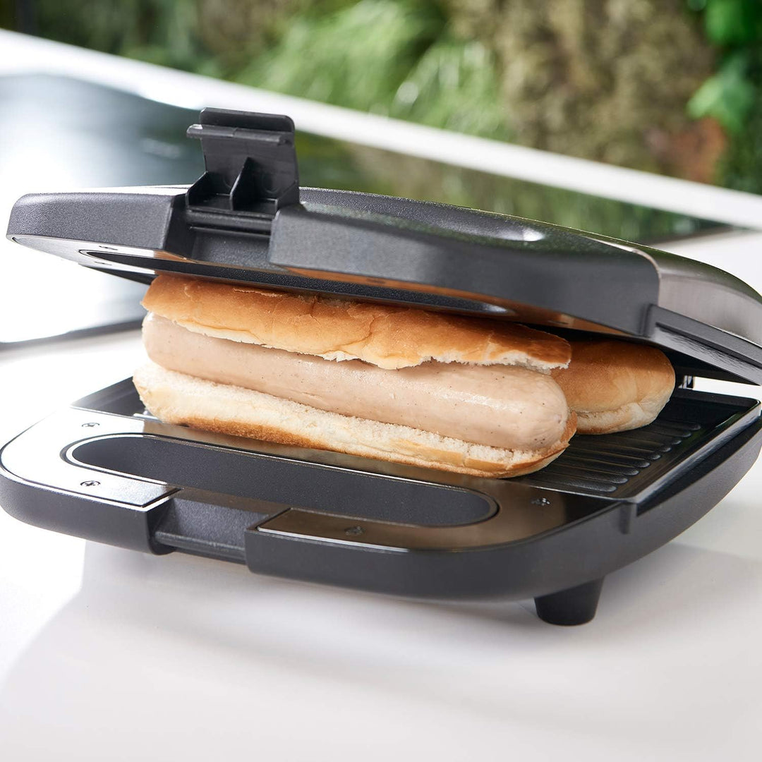 Black+Decker ES9680070B BXSA751E Sandwich-Maker, 750, Edelstahl, Pantone 10394, Sandwich