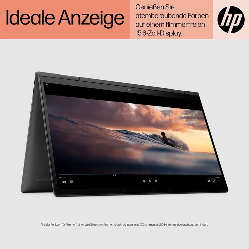 HP ENVY x360 2-in-1 Laptop | 15,6" FHD IPS-Touchscreen | AMD Ryzen 7 5825U | 16 GB DDR4 RAM | 512 GB