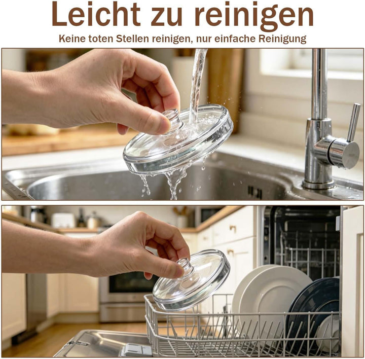 2 Stück Fermentiergewichte mit Ø 9.5 cm, Glasgewichte zum Fermentieren von Gemüse in Salzlake, Ideal