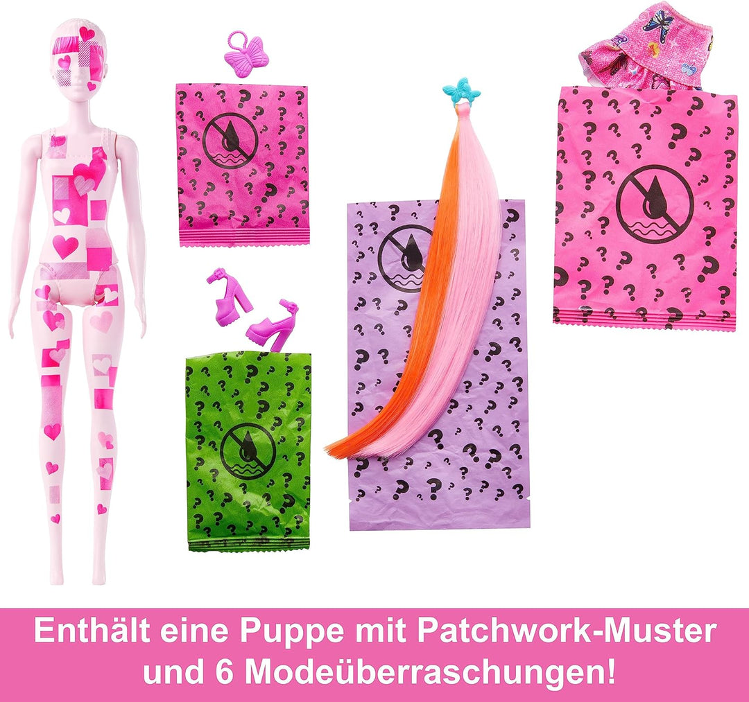 Barbie Color Reveal Totally Denim Puppensortiment - 6 Überraschungen inklusive Puppe, inspiriert von