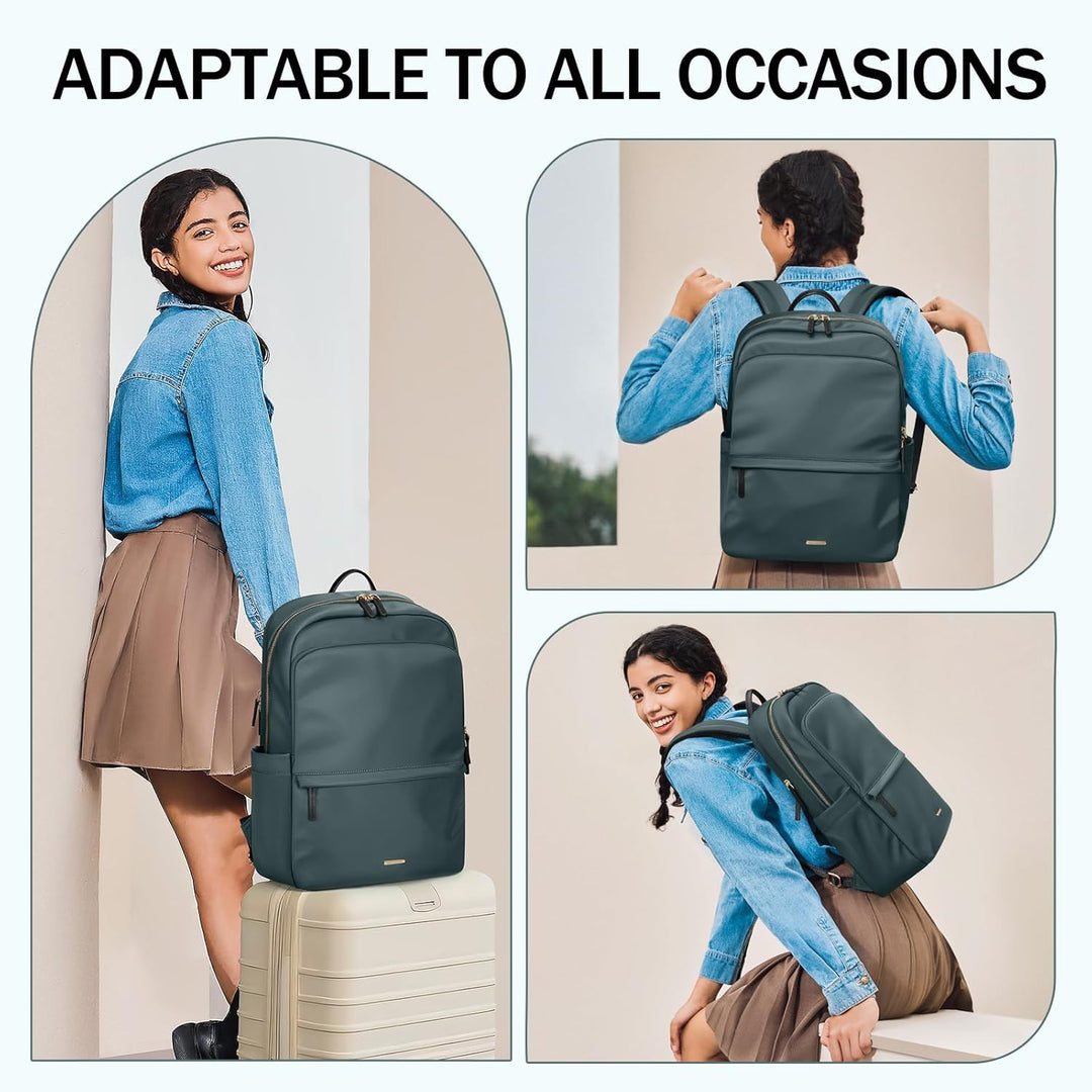 GOLF SUPAGS Laptop Rucksack für Damen Casual Daypack für Arbeit Reisen College Schulrucksack Handtas