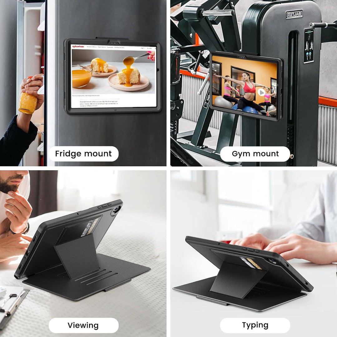 SEYMAC stock Hülle für Samsung Galaxy Tab A9+ Plus 11 Zoll, Stossfeste Hülle mit [Mehreren Winkeln]