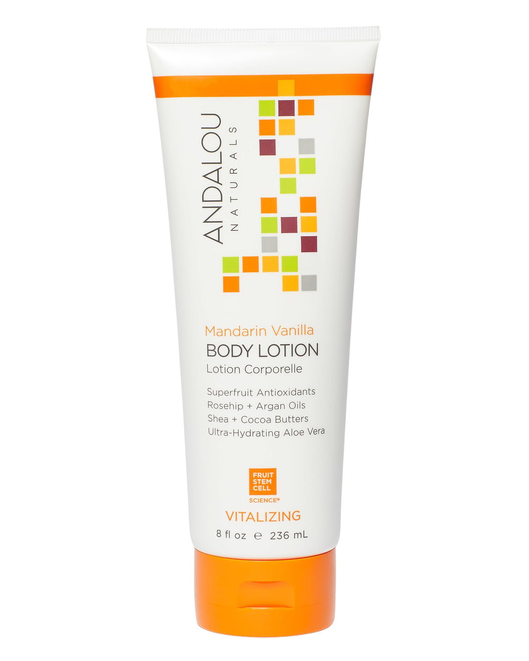 Andalou Naturals Mandarin Vanilla Vitalizing Body Lotion, 8 Ounce