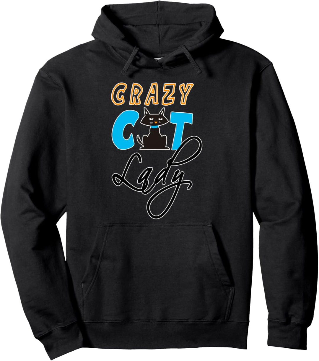 Das Crazy Cat Lady Pullover Hoodie