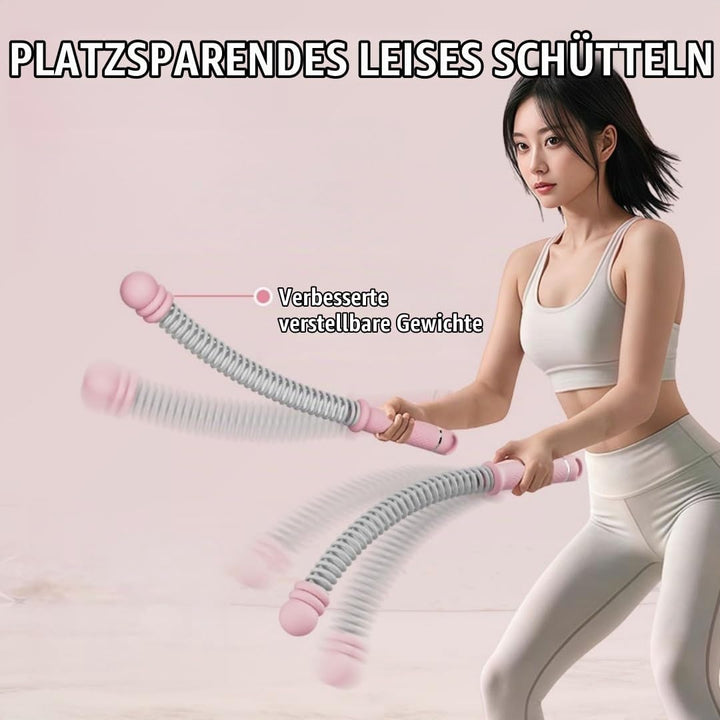 Verstellbares Ropeless Battle Rope,Tragbare Gewichtete Seile ohne Seil,Platzsparendes Hausgymgerät f