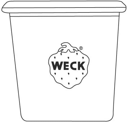 APS 12 Original WECK Gläser 160 ml mit Deckel, Ø 6 cm, H: 8 cm, Mini-Sturzform mit Glasdeckel, Einma