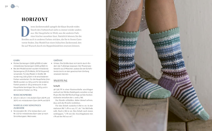 Kuschelsocken aus Wollresten: Garn aufbrauchen und einzigartige Socken stricken. Das Strickbuch fürs