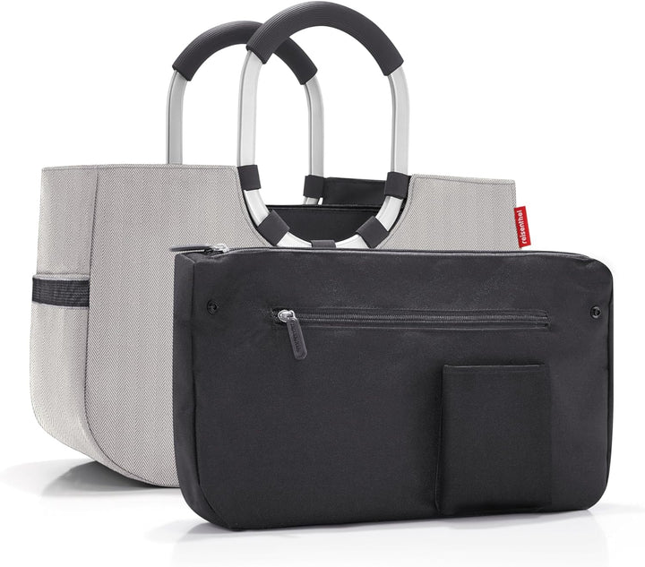 reisenthel loopshopper M – Stabile Tasche mit praktischen Fächern aus recycelten PET-Flaschen – Eleg
