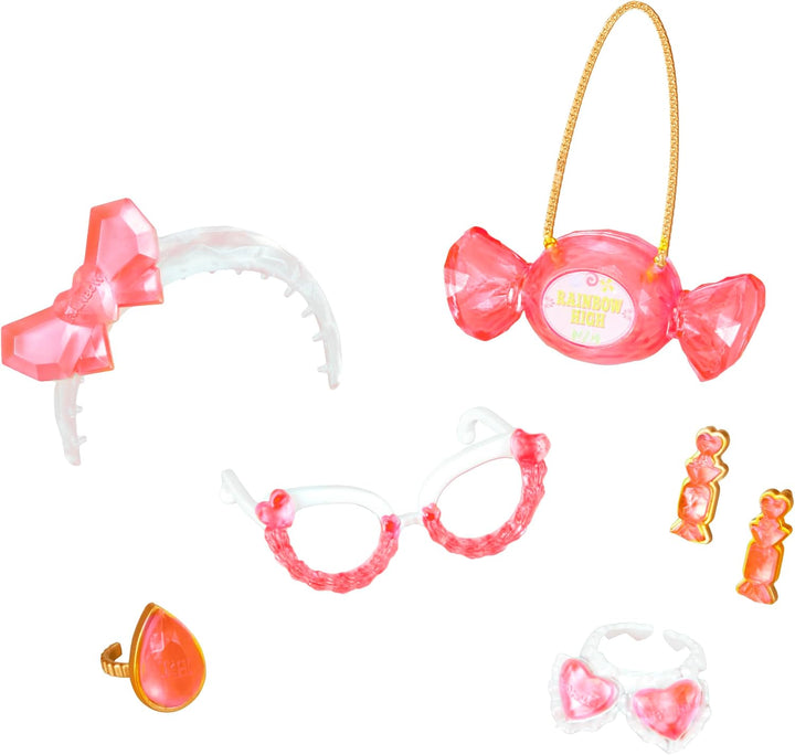 Rainbow High Creative Crystals Bella - Pinkfarbene 28 cm Modepuppe mit Make It Kit für Kristall-Acce
