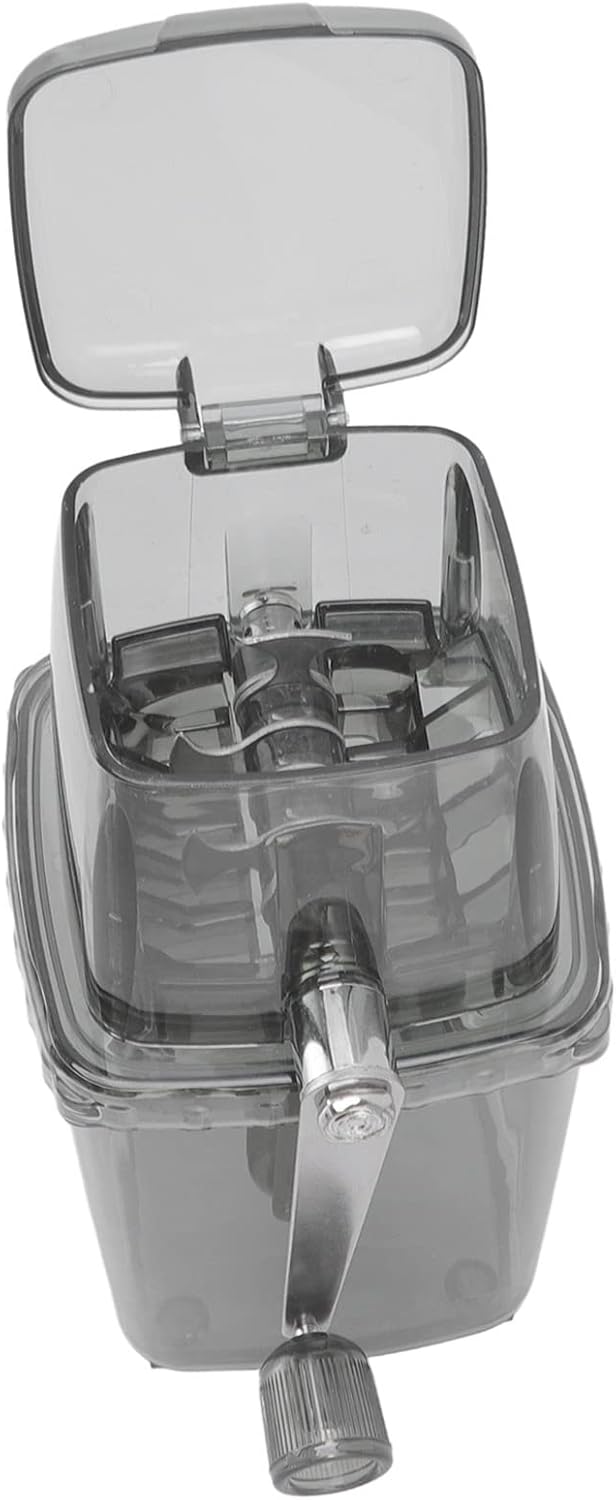 Tragbarer Eiszerkleinerer, 1,25 L, Handgekurbelt, Zum Selbermachen, Manuelle Eiszerkleinerungsmaschi