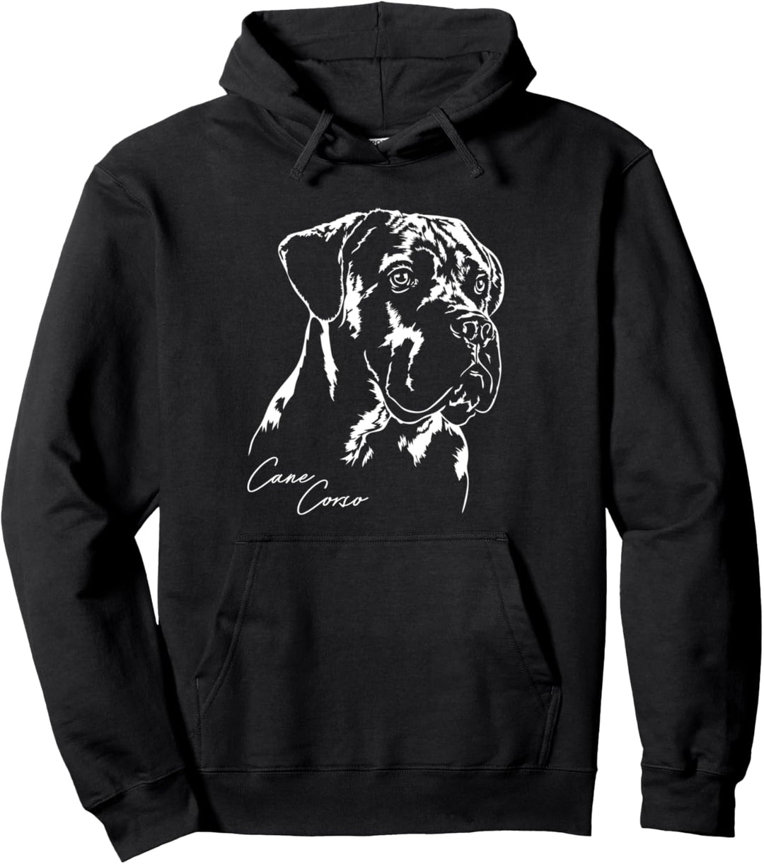 Cane Corso Hund Hunde Hundeportrait Wilsigns Pullover Hoodie