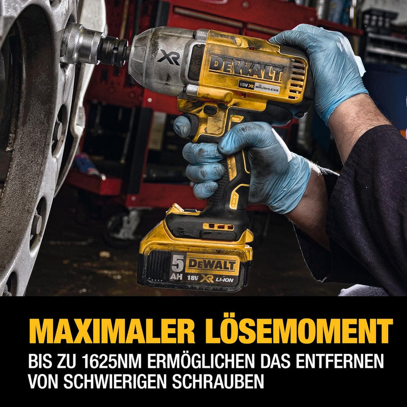 DeWalt XR Akku-Schlagschrauber DCF899NT – Schlagschrauber mit bürstenloser Motor-Technologie, 3-Gang