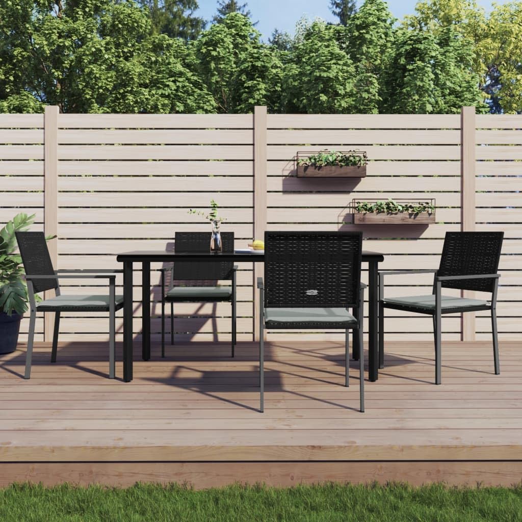 Festnight Poly Rattan Sitzgruppe Gartenmöbel Set Garten Essgruppe 4 Personen Gartenmöbel Set mit 6 G