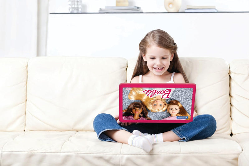 Lexibook JC598BBi5 Barbie, Lern- und Zweisprachiger Laptop in Englisch/Italienisch, Spielzeug für Ki