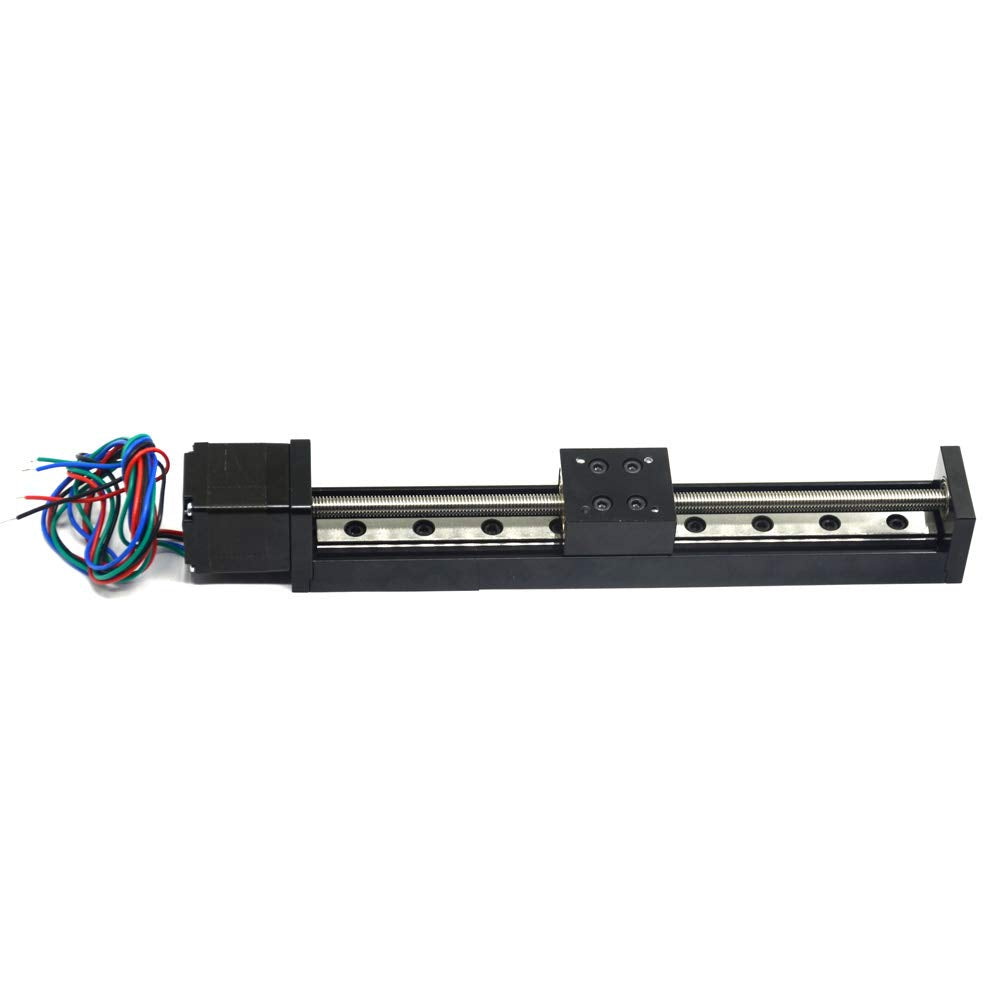 Befenybay 150mm effektive Verfahrlänge Mini Linear Rail Guide Gewindespindel T6x1 mit NEMA11 Schritt