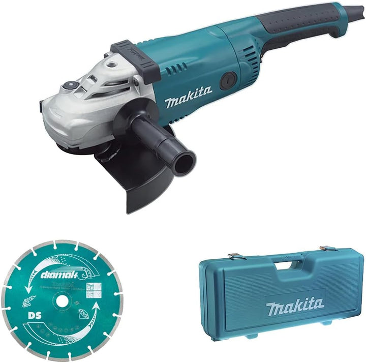 Makita GA9020 230mm Elektro Winkelschleifer 240V mit Tragekoffer/Diamant Messer