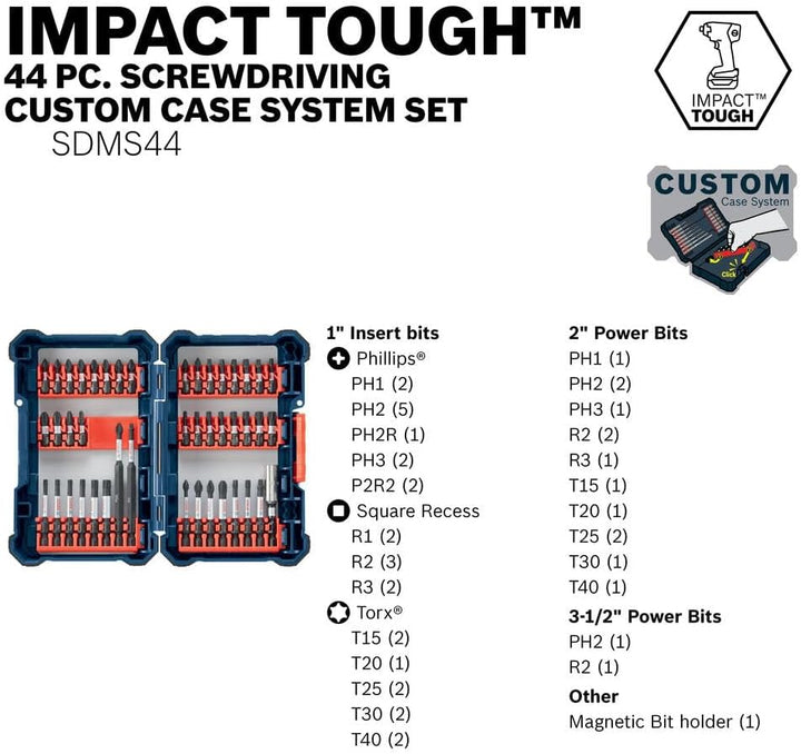 Bosch sdms24 24piece Impact Robust mutteranziehvorrichtung Custom Fall System Set, SDMS44 0 wattsW,