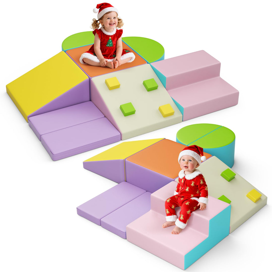Soft Play Schaumstoff Bausteine Kinder,Softbausteine Klettern Riesenbausteine,Kletterspielzeug für K