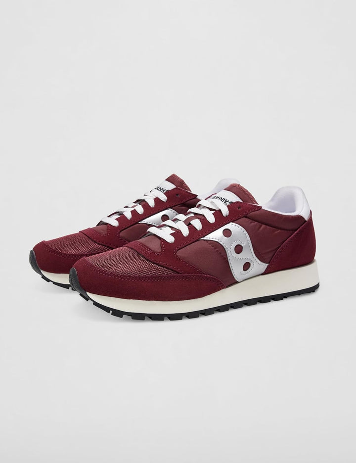 Saucony Jazz Original Vintage Herren Sportschuhe 44 EU Burgundy Silver, 44 EU Burgundy Silver