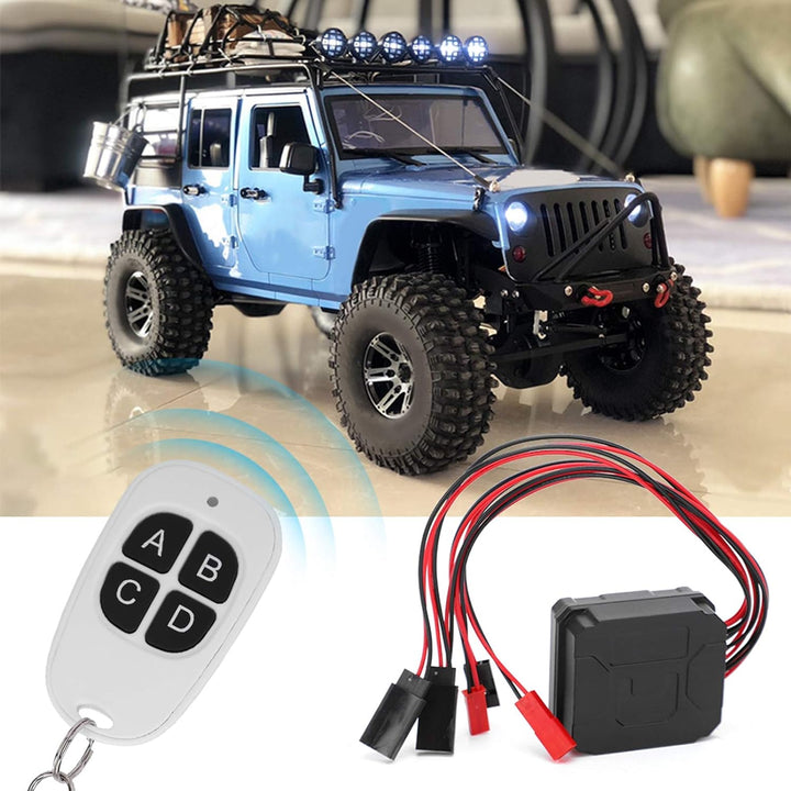 RC Car Winch, RC Car Seilwinde Metallwinde RC Winch Autozubehör für TRX4 SCX10 D90 1/10 RC Car Model