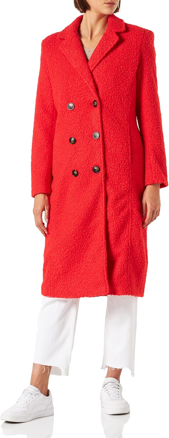 ONLY Damen Onlpiper Coat Cc Otw Jacke L Red Alert, L Red Alert