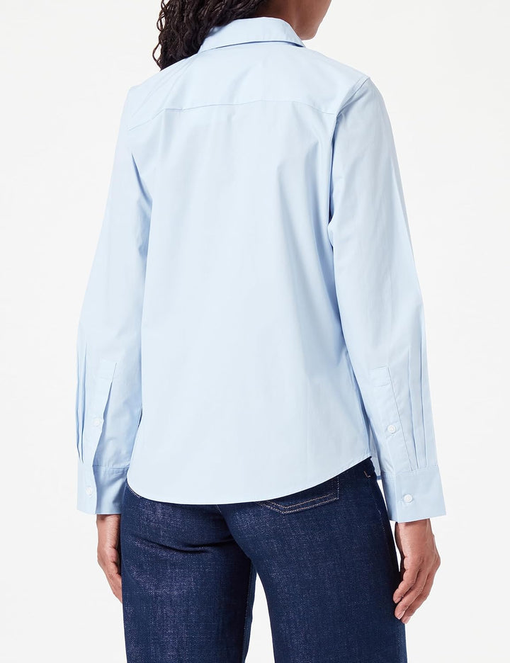 Tommy Hilfiger Damen Freizeithemden 64 Blau (Breezy Blue), 64 Blau (Breezy Blue)