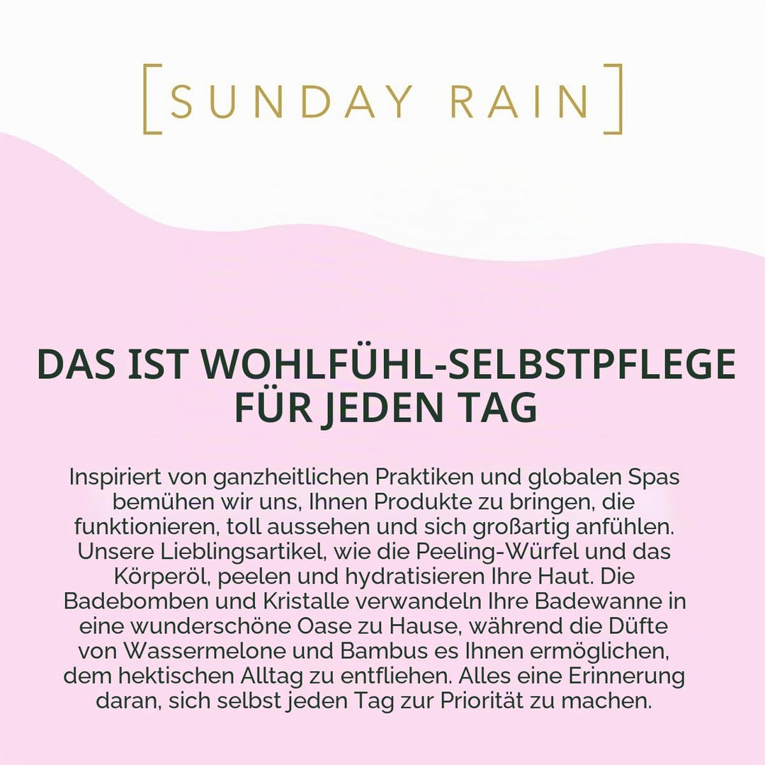 Sunday Rain Scrub Away Aufhellendes Körperpeeling für extra glatte &amp; weiche Haut, vegan &amp; tierversuc