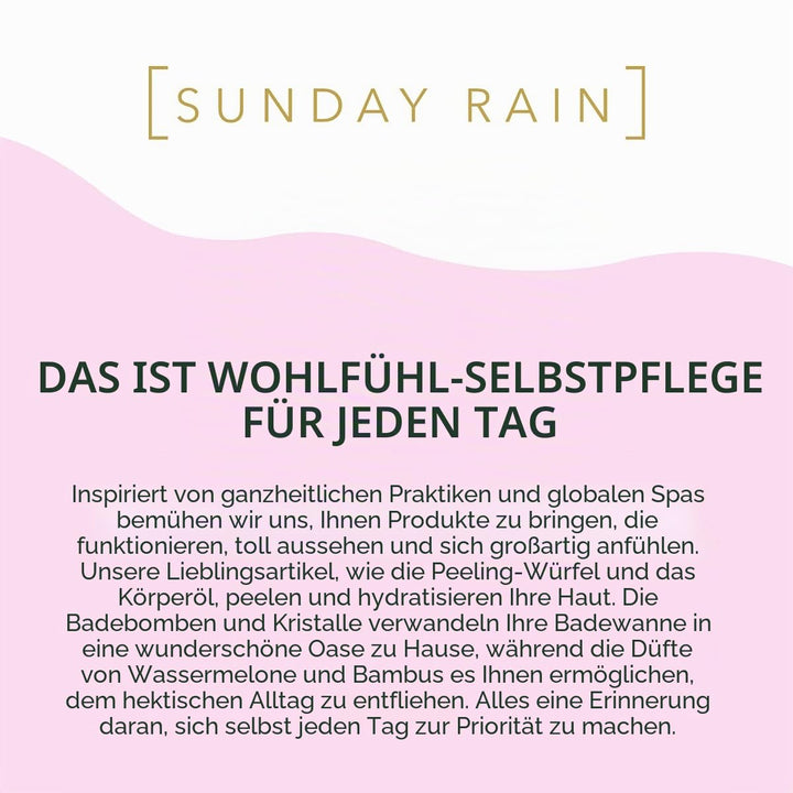 Sunday Rain Scrub Away Aufhellendes Körperpeeling für extra glatte &amp; weiche Haut, vegan &amp; tierversuc