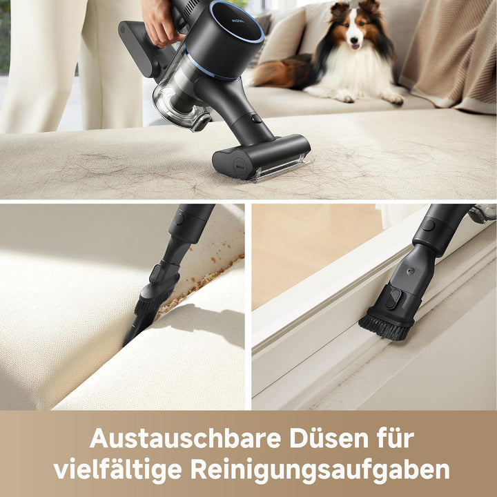 Mova S4 Detect Akku Staubsauger, bis zu 91 Minuten Laufzeit, staubsauger Kabellos LED-Display, OptiI