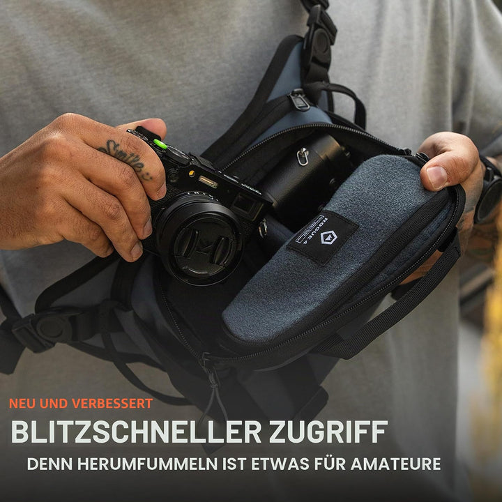 WANDRD ROGUE Sling V2: Wetterfeste Alltagstasche mit blitzschnellem Zugriff, anpassbarem Innenraum,