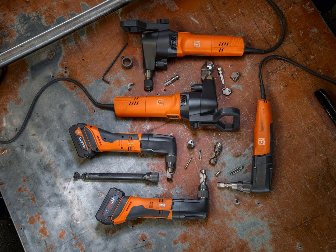 Fein Akku-Knabber ABLK 18 1.6 E AS (für Dach- / Fassadenbau, geeignet für Wellbleche bis zu 1,3 mm,
