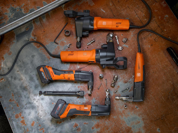 Fein Akku-Knabber ABLK 18 1.6 E AS (für Dach- / Fassadenbau, geeignet für Wellbleche bis zu 1,3 mm,