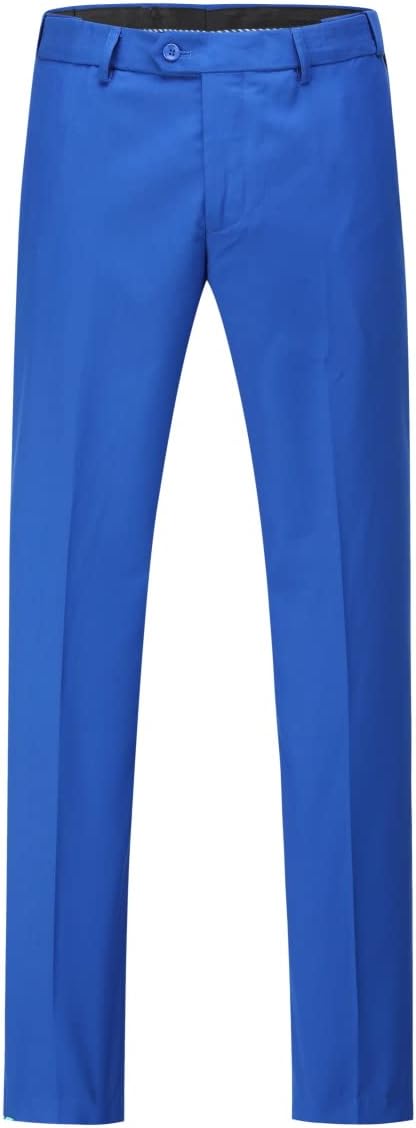 YOUTHUP Herren 3 Teilig Anzug Slim Fit Formell Anzüge 1 Knopf Herrenanzug für Business Hochzeit M Bl