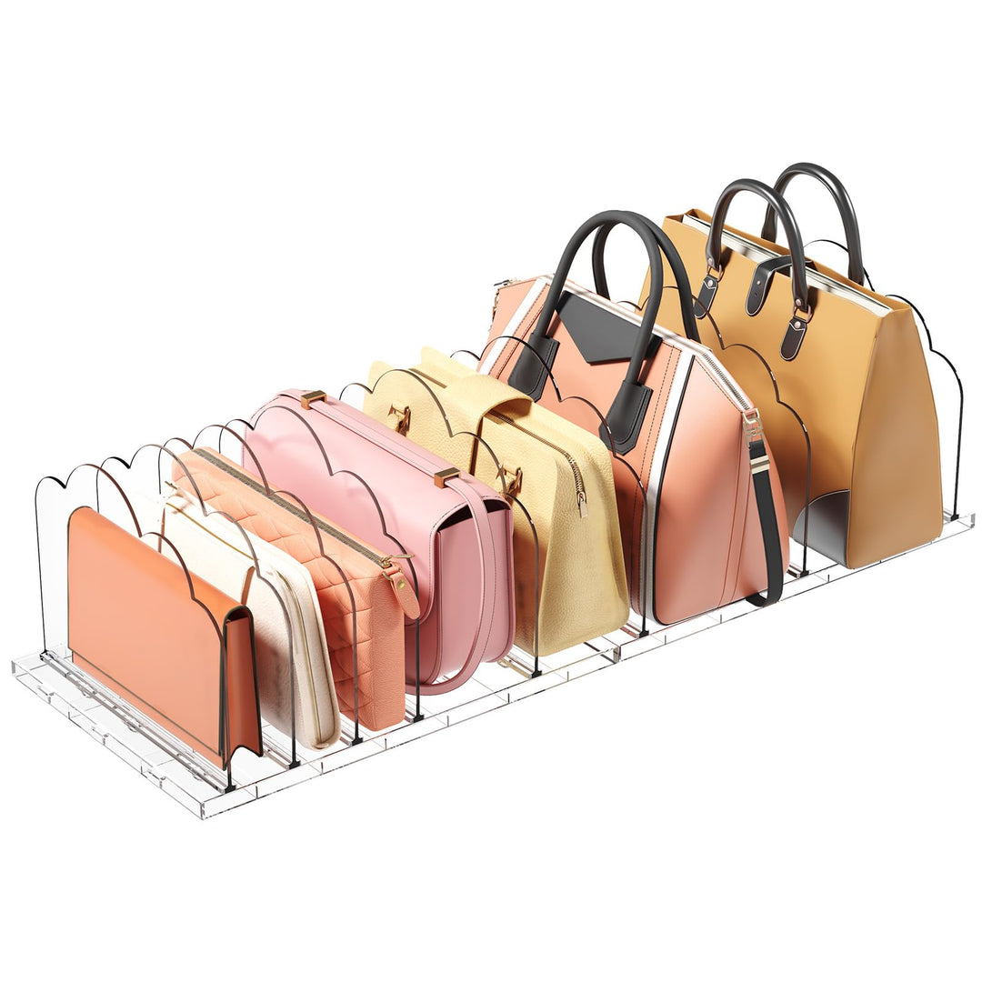 Lifewit 2 Stück Handtaschen Trenner Aufbewahrung, Verstellbar Taschen Organizer Schrank, Acryl Handt