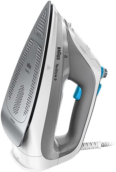 Braun TexStyle 9 Dampfbügeleisen SI 9270WH - Bügeleisen mit Freeglide 3D Bügelsohle, Vertikaldampf,