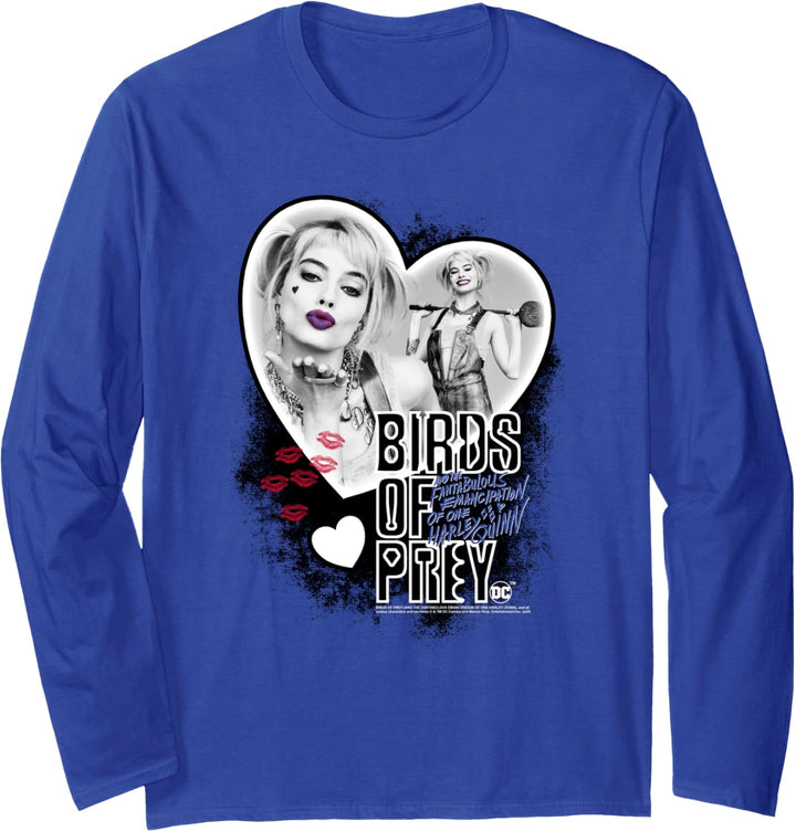 Birds of Prey Harley Quinn Heart Langarmshirt