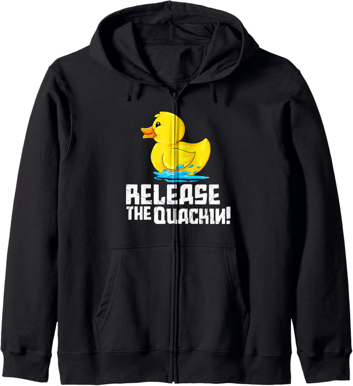 Rubber Duckie Lassen Sie die Quackin Duck los Kapuzenjacke