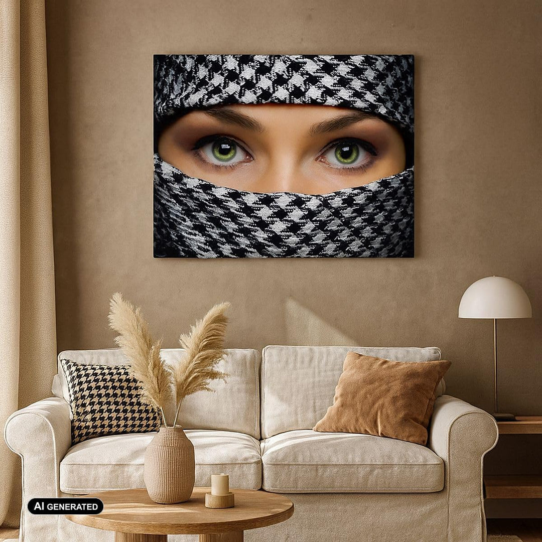 Bilder auf Leinwand 100x70cm Leinwandbild Schönheit Kultur Geheimnis Gross Wanddeko Bild Schlafzimme
