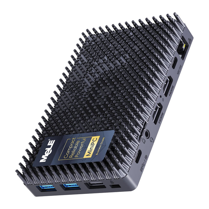 MeLE Cyber X1 Mini PC N150 (bis zu 3,6GHz, 4C/4T) 32GB LPDDR5 512GB Speicher Win 11 Pro Lüfterloser